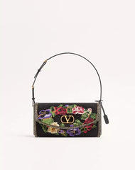 Valentino Garavani Devain Small Embroidered Shoulder Bag