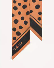 Dalmatian Polka Dot Silk Bandeau Scarf