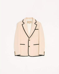 Valentino Single-Breasted Wool Gabardine Jacket