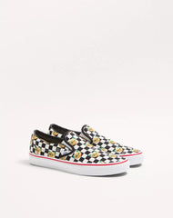 Valentino Garavani And Vans Slip-On Trainer In Fabric With Le Chat De La Maison Print And VLogo Checkerboard Print