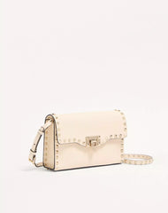Small Rockstud Grainy Calfskin Crossbody Bag
