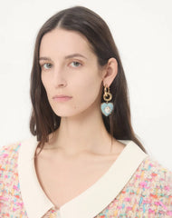 Coeur Hyperbole Earrings In Metal, Resin And SwarovskiÂ® Crystals