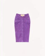 Suede Midi Skirt