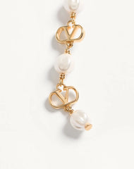 Vlogo Signature Earrings In Metal, Glass Beads And SwarovskiÂ® Crystals