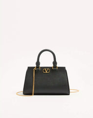 VLogo Signature Mini Bag In Grainy Calfskin