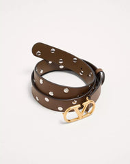 VLogo Signature Belt In Shiny Calfskin 30 Mm