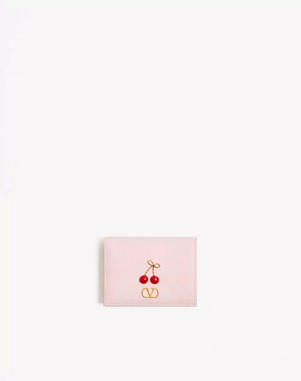 Cherryfic Wallet In Grainy Calfskin