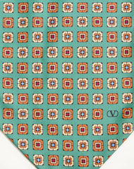Silk Ascot with Pointy Motif