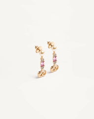 Ovalette Earrings In Metal, Pearl And SwarovskiÂ® Crystals