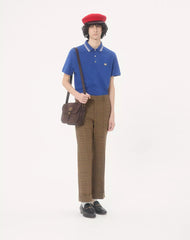Cotton PiquÃ© Polo Shirt With VLogo Patch