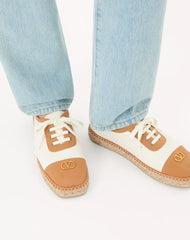 Palm Avenue Espadrilles In Canvas And Buffalo