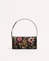 Valentino Garavani Devain Embroidered Small Shoulder Bag