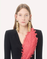 Embroidered Cady Couture Gown