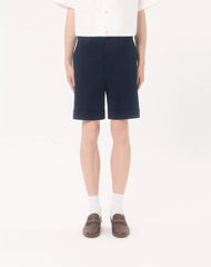 Valentino Cotton Gabardine Bermuda Shorts With Turn-Up And VLogo Embroidery