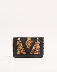 Valentino Garavani Viva Superstar Small Shopping Bag In Pony-Effect Calfskin