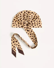 Pois Dalmata Plus De Pois Headband In Cotton And Silk