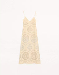 Midi Dress In Floral Stamp Blanket