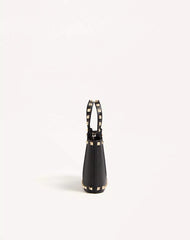 Rockstud Mini Shopping Bag In Grainy Calfskin