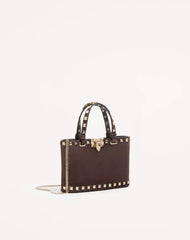 Rockstud Mini Suede Shopping Bag
