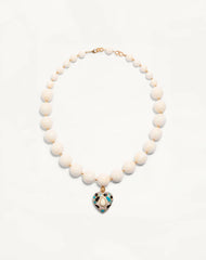 Coeur Royal Necklace In Metal, Resin, Enamel And SwarovskiÂ® Crystals