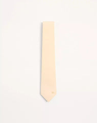 Valentie Silk Tie With VLogo Signature Detail