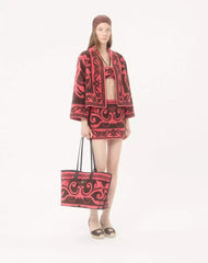 Valentino Garavani Medium Shopping Bag In Terry Cloth