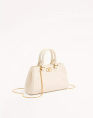 VLogo Signature Mini Bag In Grainy Calfskin