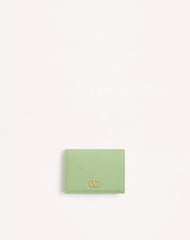 VLogo Signature Grainy Calfskin Wallet