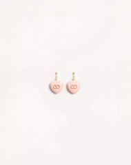 Coeur Royal Metal And Enamel Earrings