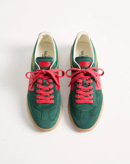 Upvillage Low Top Trainer In Split Leather And Calfskin Nappa Leather