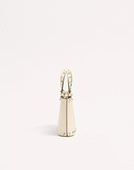 Rockstud Mini Shopping Bag In Grainy Calfskin