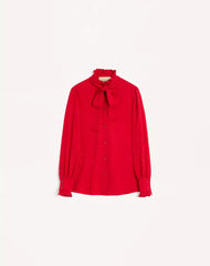 Crepe De Chine Shirt With La Cour De Coeur Print