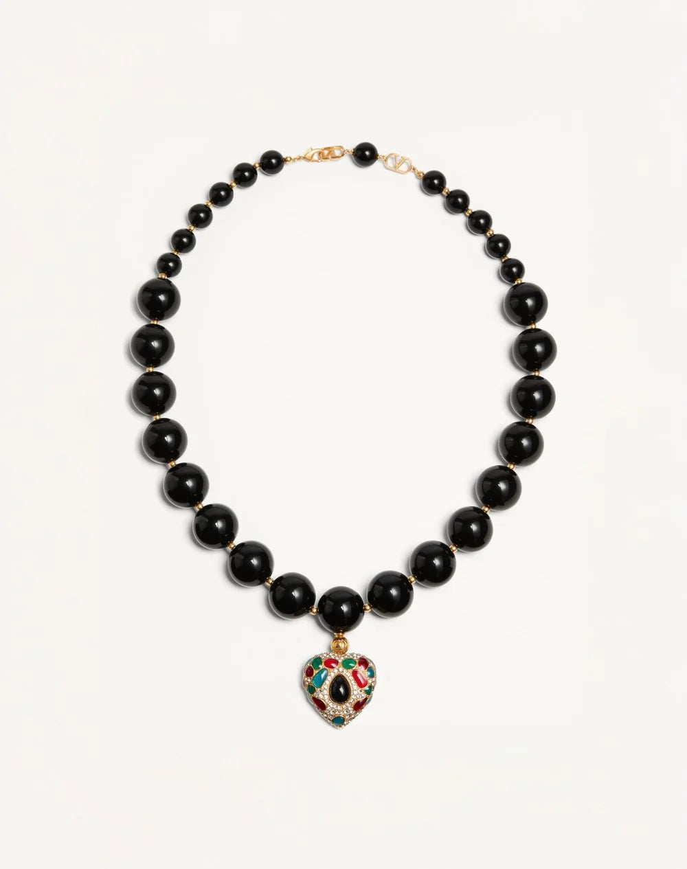 Coeur Royal Necklace In Metal, Resin, Enamel And SwarovskiÂ® Crystals