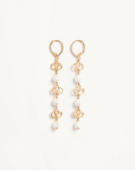 Vlogo Signature Earrings In Metal, Glass Beads And SwarovskiÂ® Crystals