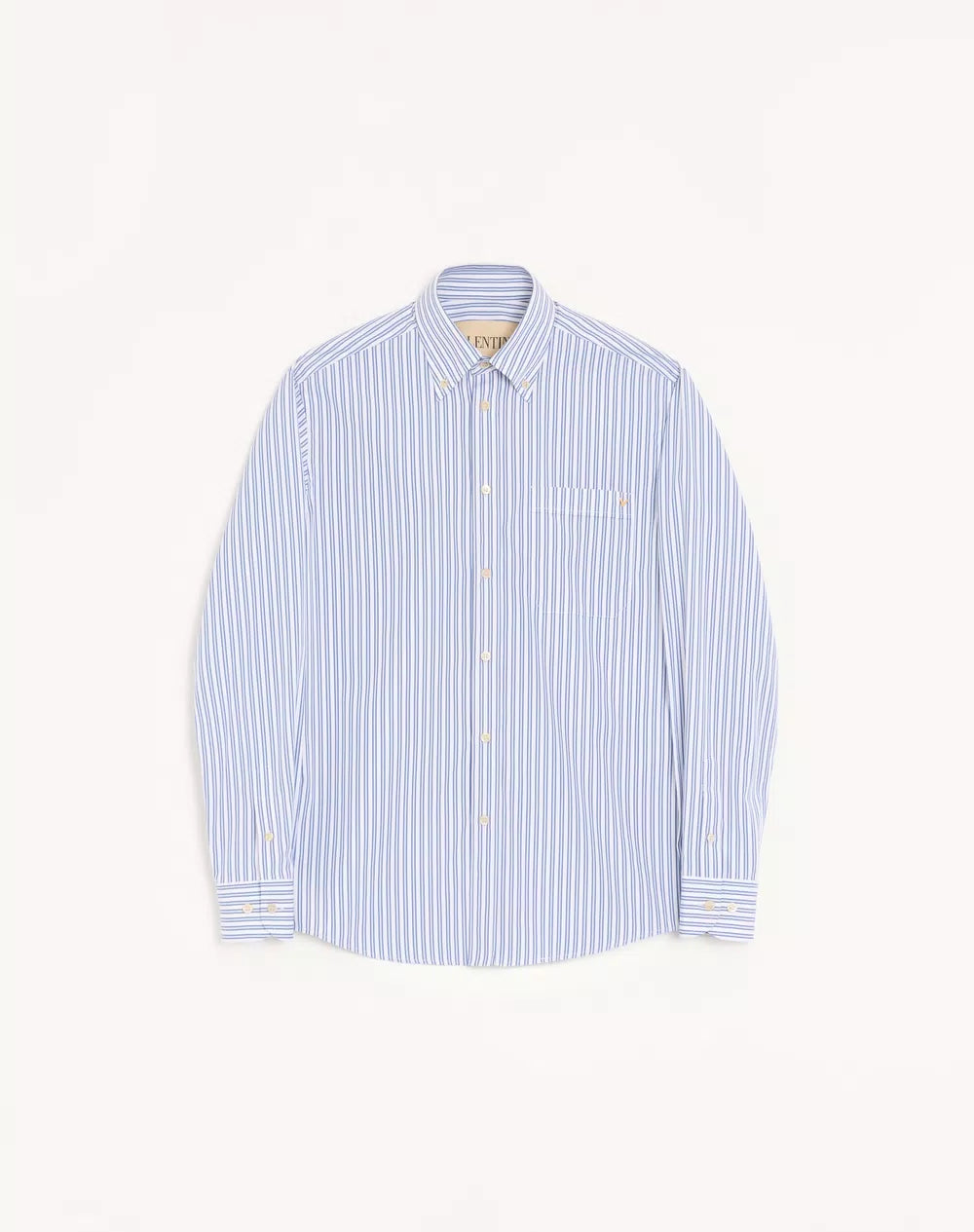 Valentino Cotton Poplin Shirt With Vgold Stripes