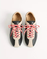 Strikie Trainer In Perforated Nappa And Suede