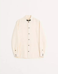 Silk Shantung Shirt With Toggle