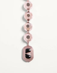 Ovalette Necklace In Resin, Enamel, Metal And SwarovskiÂ® Crystals