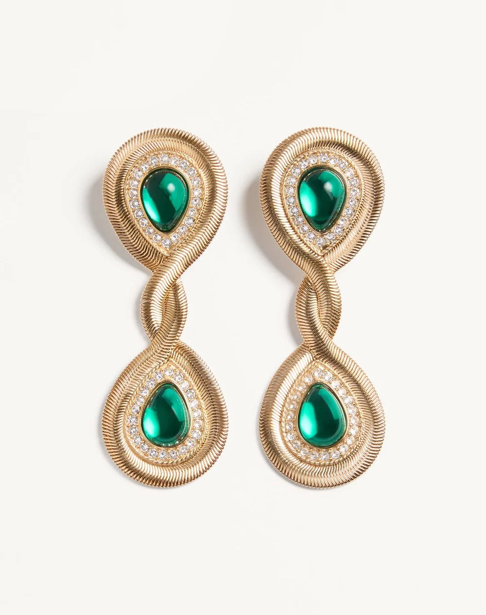 Pas Plus Earrings In Metal, Resin And SwarovskiÂ® Crystals