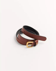 VLogo Signature Belt In Shiny Calfskin 25 Mm