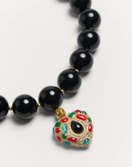 Coeur Royal Necklace In Metal, Resin, Enamel And SwarovskiÂ® Crystals