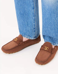 Driver Fastaway Loafer In Deerskin Suede