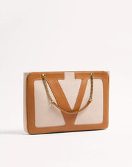Valentino Garavani Viva Superstar Medium Canvas Shopping Bag
