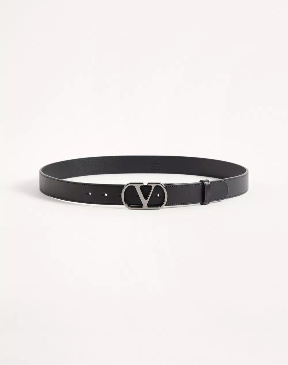 VLogo Signature Belt In Shiny Calfskin 30 Mm