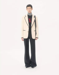 Valentino Single-Breasted Wool Gabardine Jacket