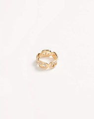 Ovalette Metal And SwarovskiÂ® Crystal Ring