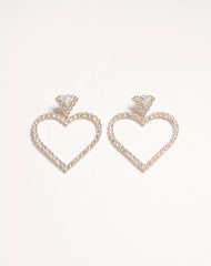 Coeur Royal Earrings In Metal And SwarovskiÂ® Crystals