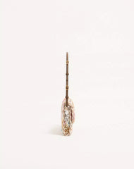 Valentino Garavani Devain Small Shoulder Bag With Rhombelle Embroidery.