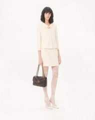 Crepe Couture Short Skirt