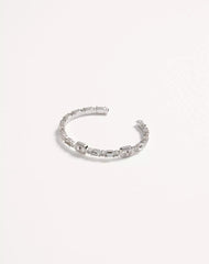 Ovalette Cuff Bracelet In Metal With SwarovskiÂ® Crystals